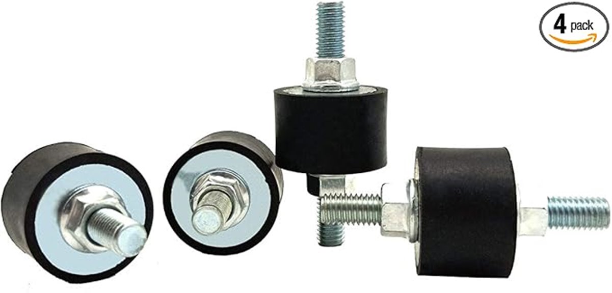 rubber mount shock absorber