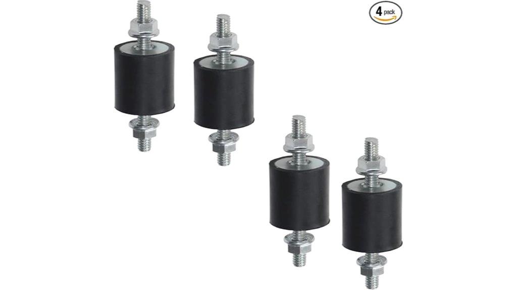 rubber mounts with studs