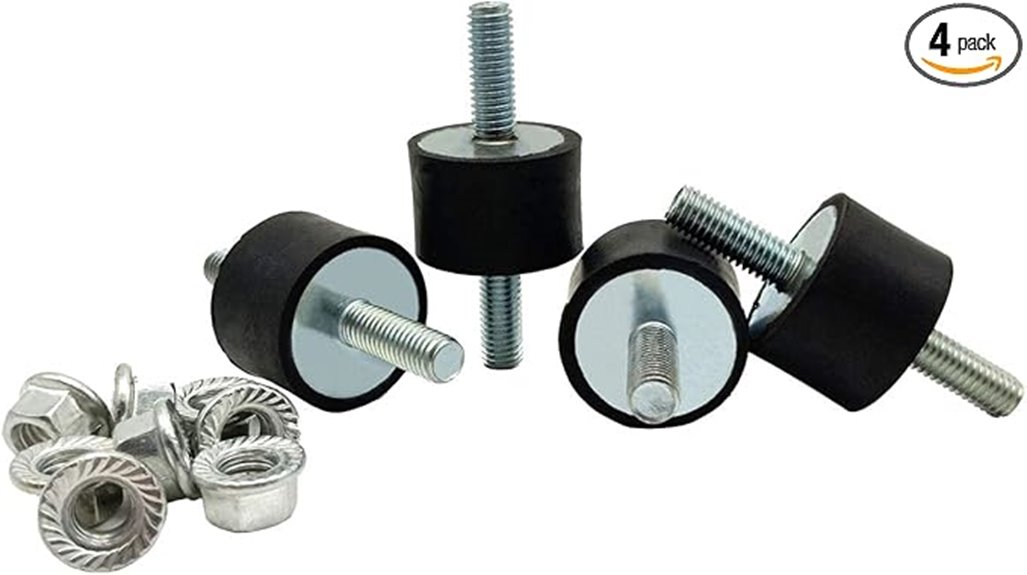 rubber shock absorber mounts