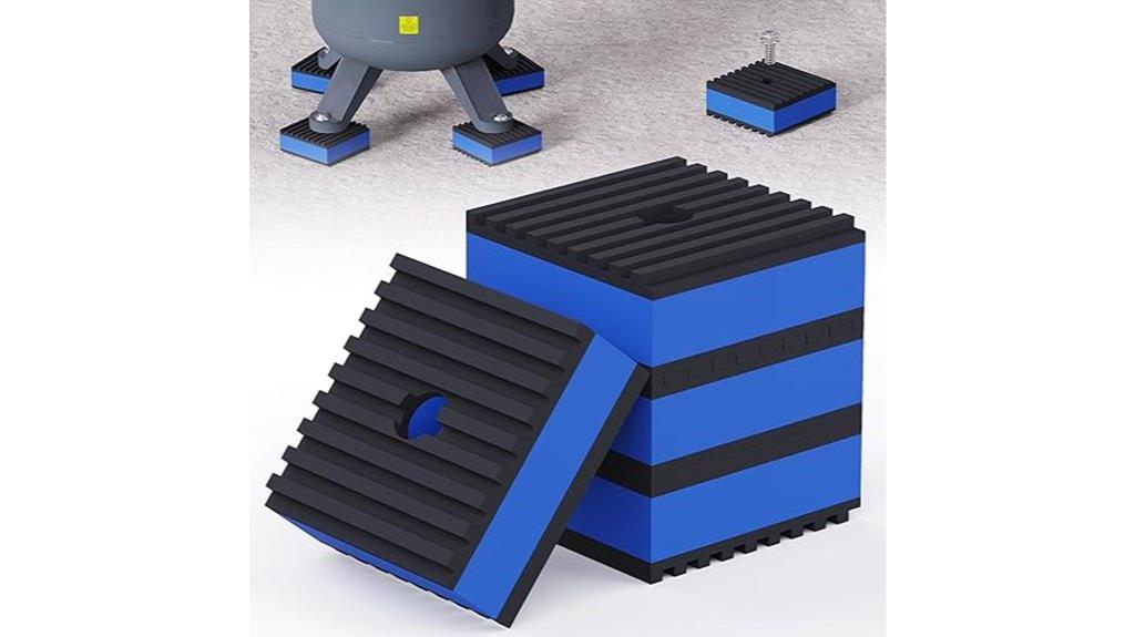 rubber vibration damping pads