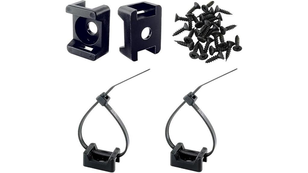 saddle mount cable ties