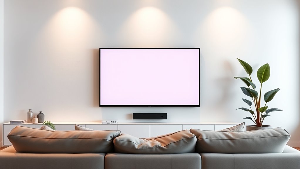 screen placement for comfort