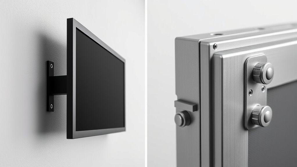 secure and adjustable mounting