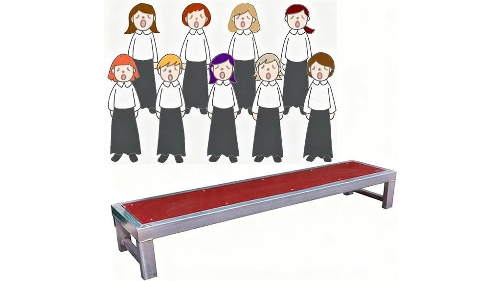 secure multi tiered choir risers