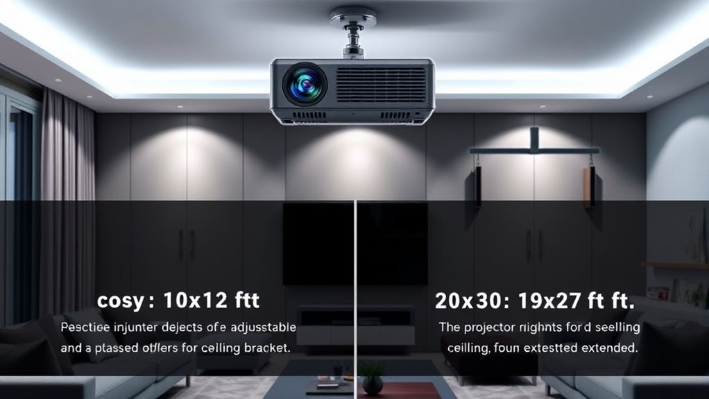 secure stable projector mounting