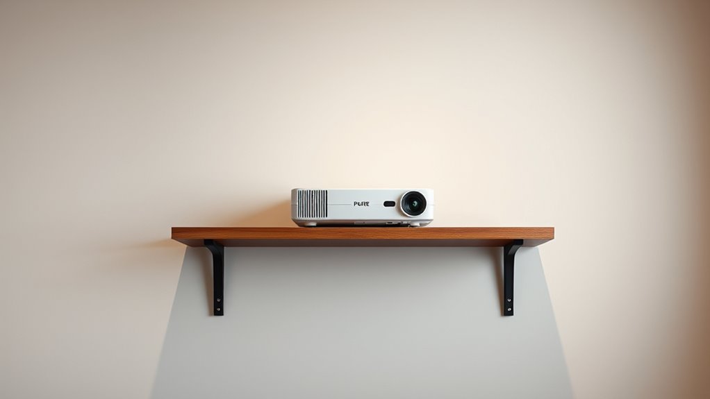 securely mount and position projector