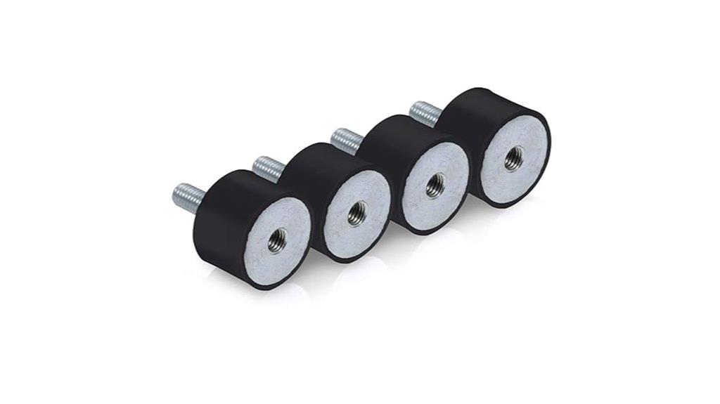 set of four rubber mounts