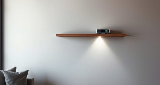 shelf placement for projectors