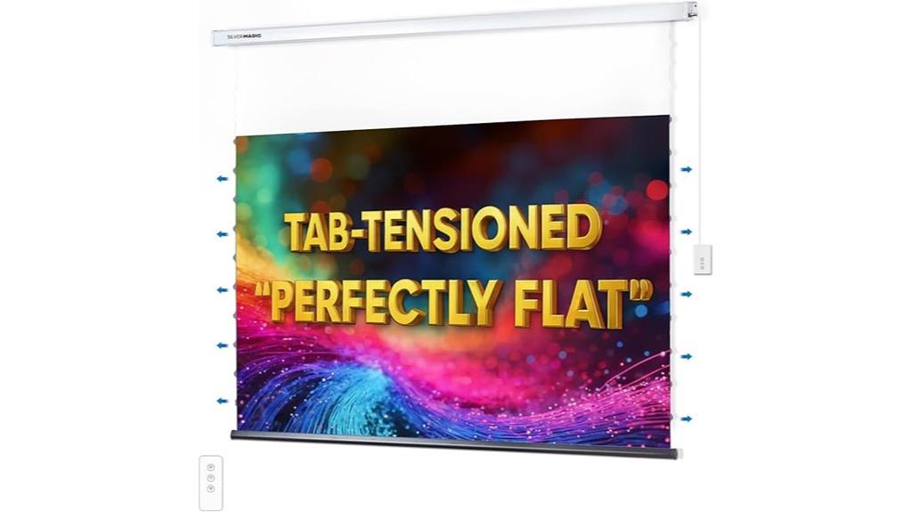 silvermagic gray motorized screen