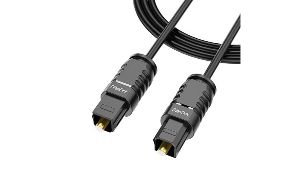 six foot fiber optic cable