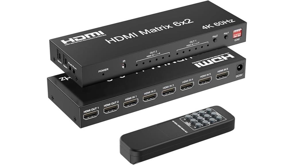 six input hdmi matrix