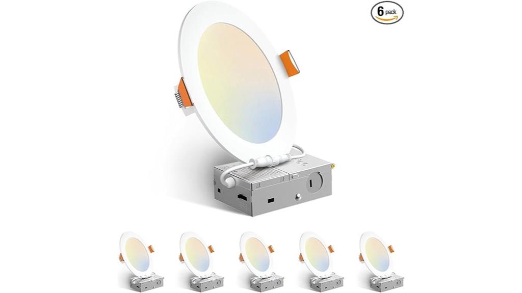 six pack recessed led lights
