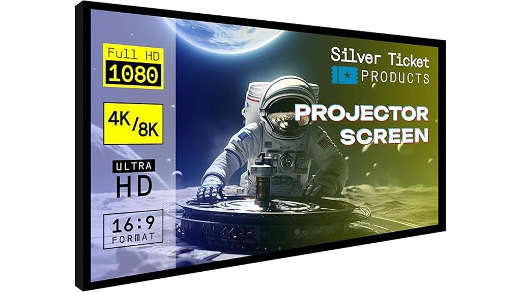 six piece projection screen