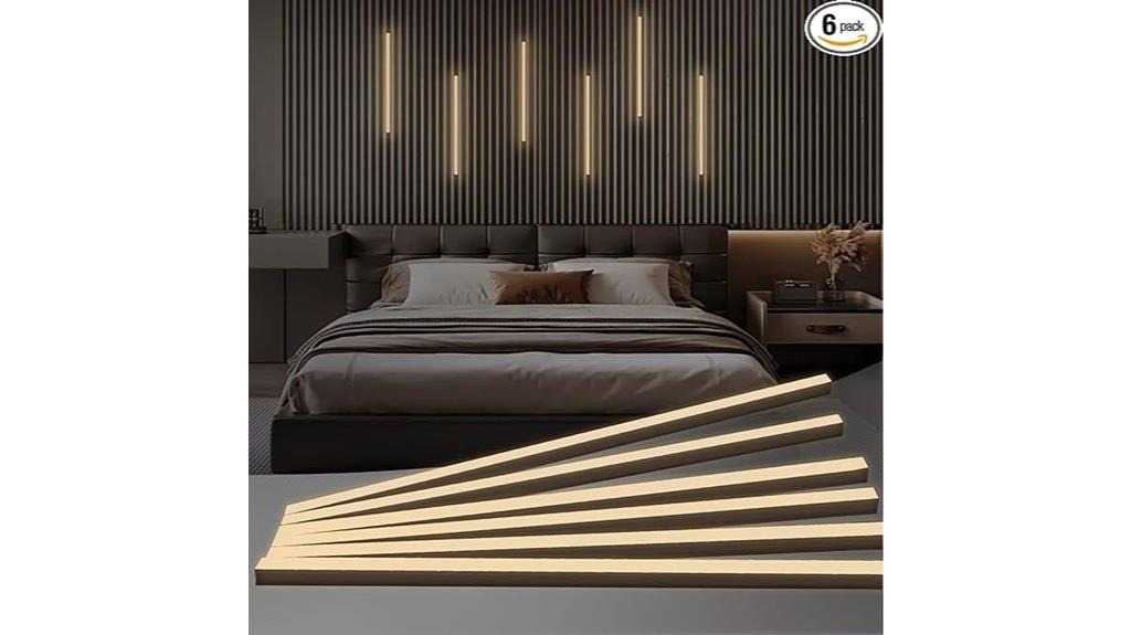 six white recessed led lights