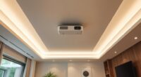 sleek ceiling projector mounts