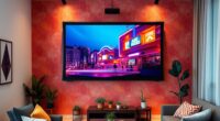 small apartment projector screen options
