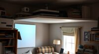 small room projector setup