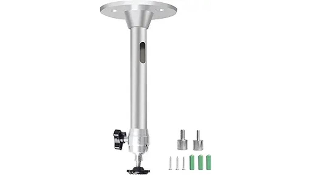 small silver wall mount