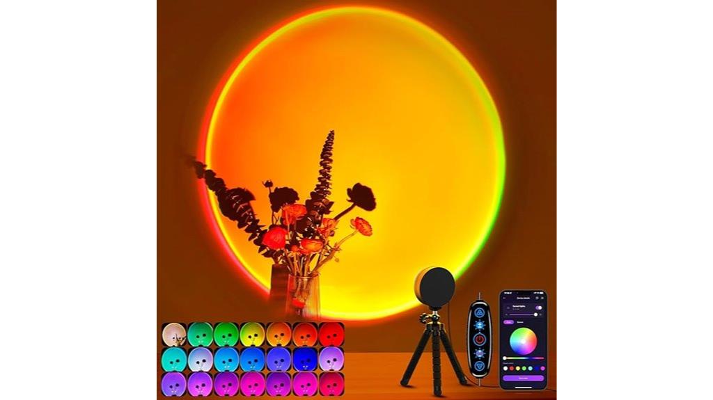smart sunset lamp projector