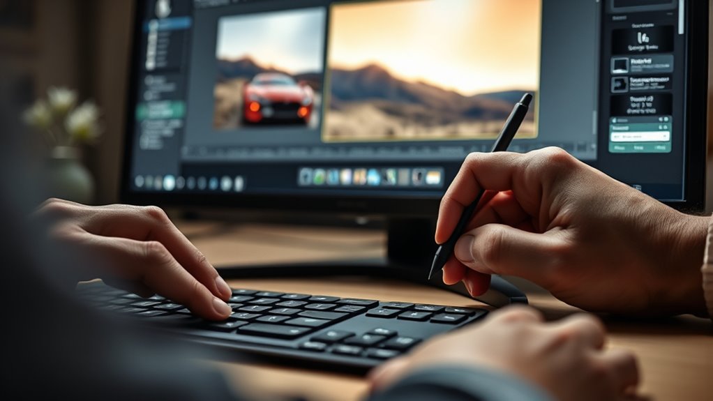 software specific image adjustments