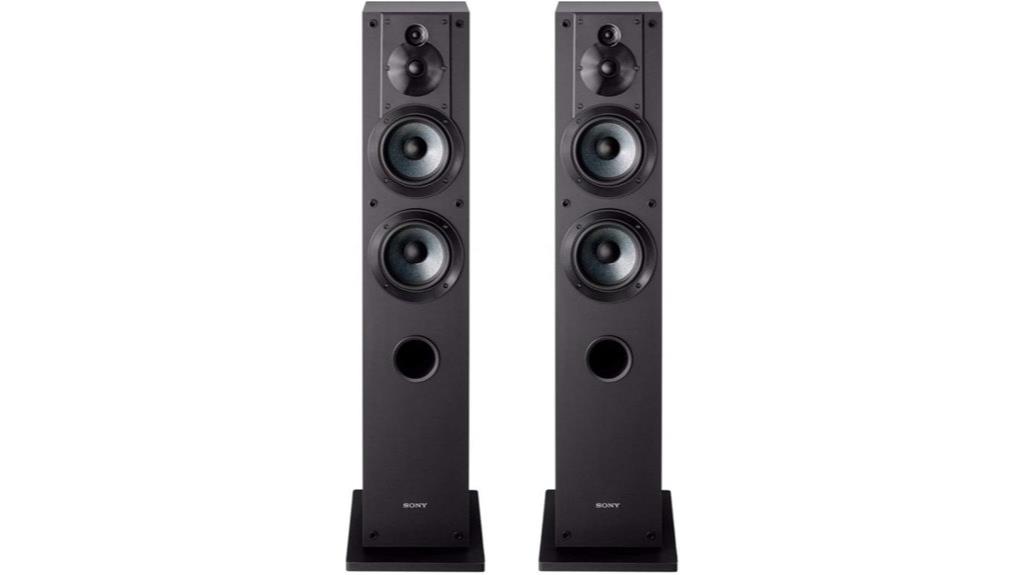 sony 3 way floor speakers