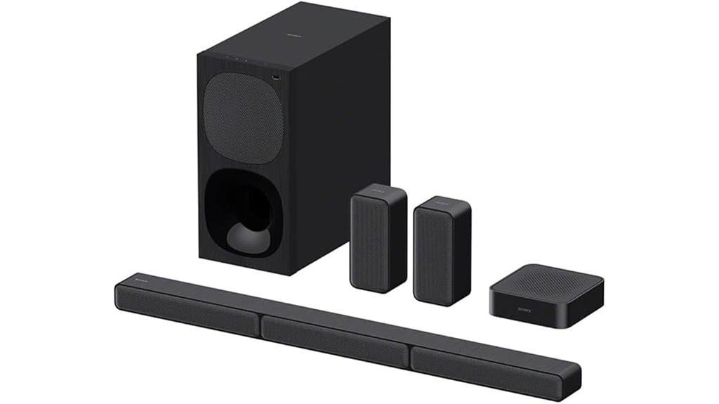 sony 5 1ch black soundbar
