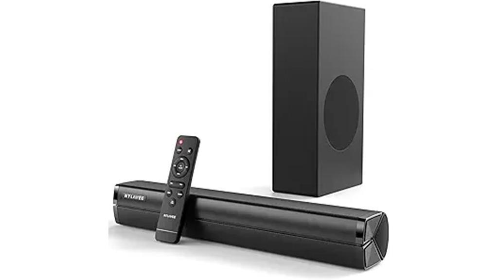 sound bar with subwoofer