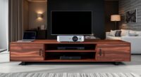 stylish projector media consoles