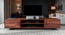 stylish projector media consoles