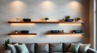 stylish wall projector shelves