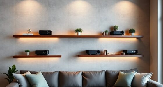 stylish wall projector shelves