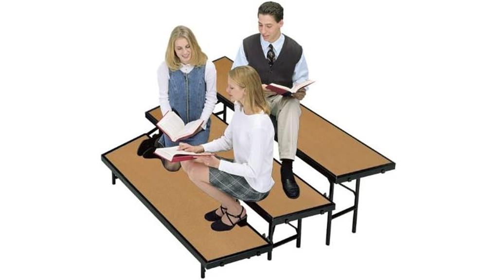 tapered hardboard choral riser