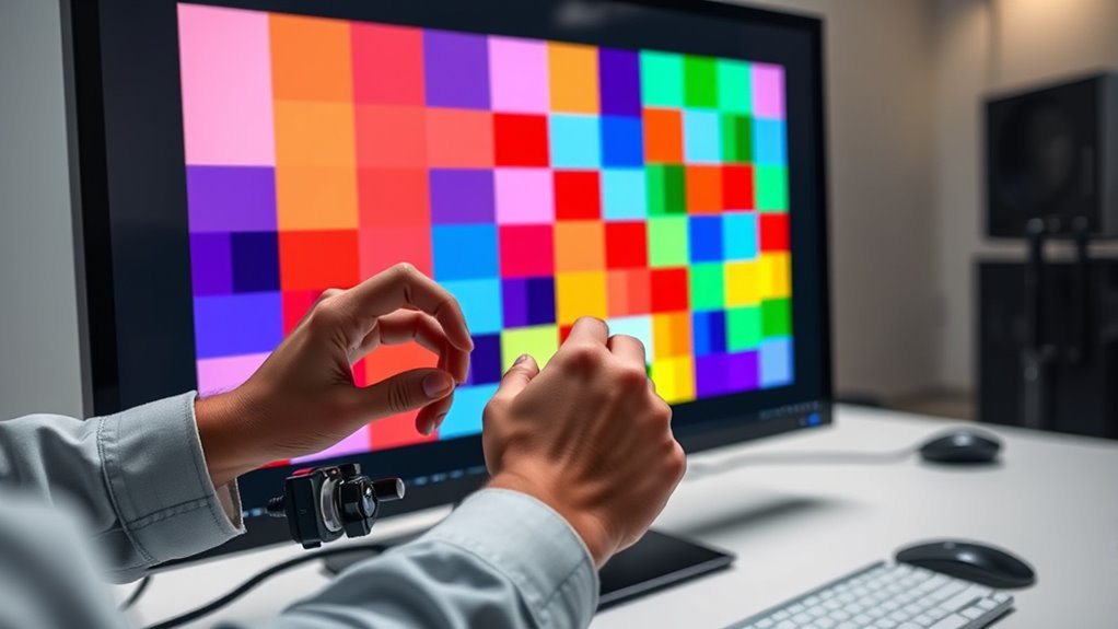 test pattern calibration techniques