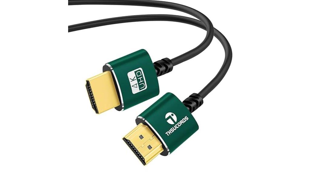 thin 10ft hdmi cable