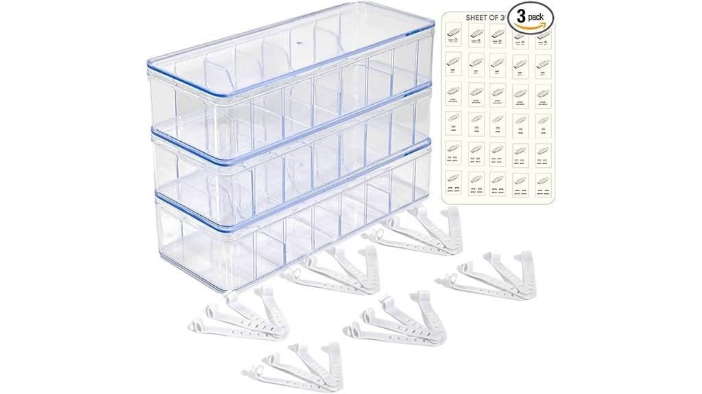 three labeled cable boxes