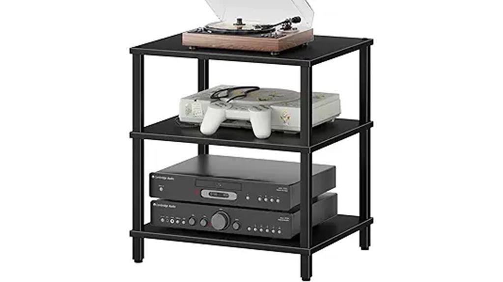 three level audio stand