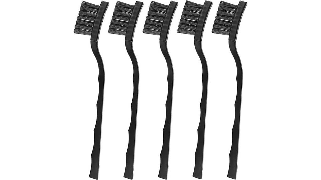 three row anti static brushes