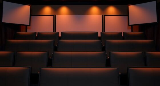 top black backed projector screens