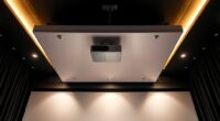 top ceiling drop projectors