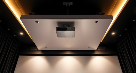 top ceiling drop projectors
