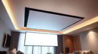 top ceiling projection screens