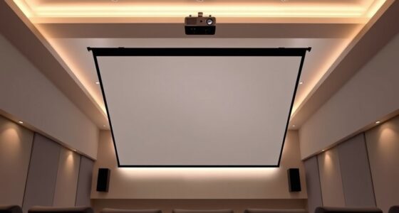 top ceiling projector screens