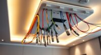 top ceiling projector wiring kits