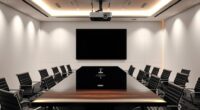 top conference room projector screens