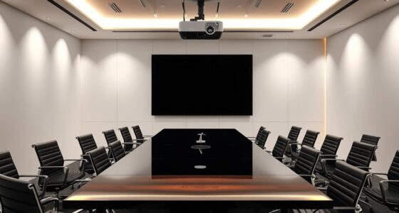 top conference room projector screens