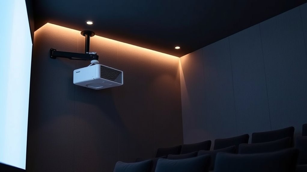 top corner projector mounts