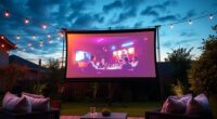 top outdoor projector screen options