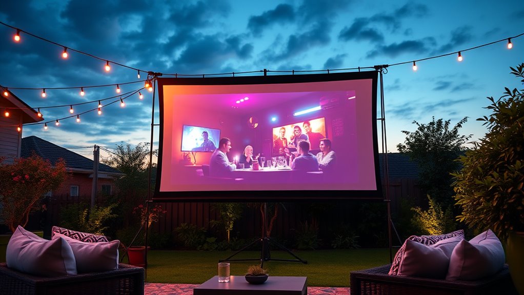 top outdoor projector screen options