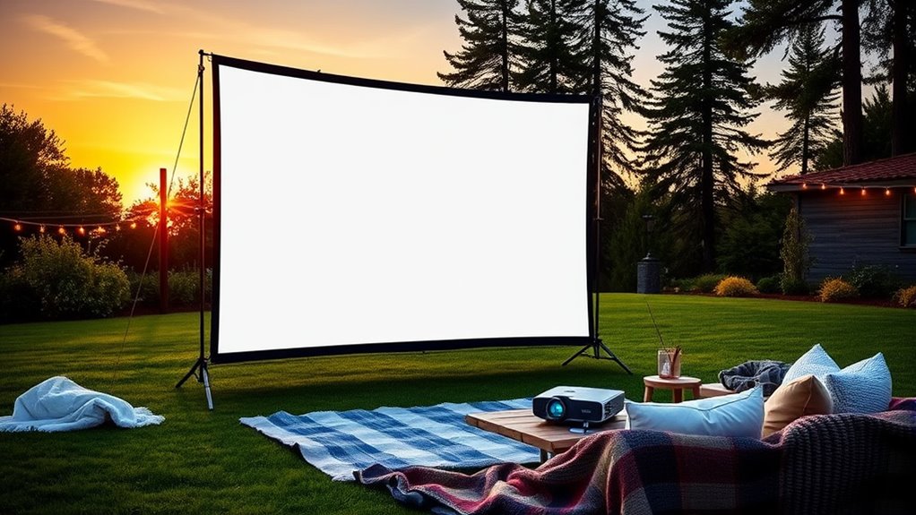 top portable projector screens