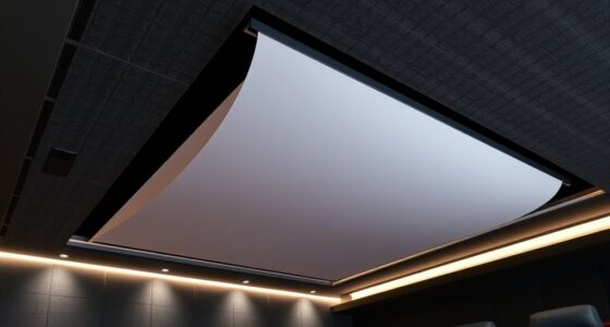 top retractable ceiling screens